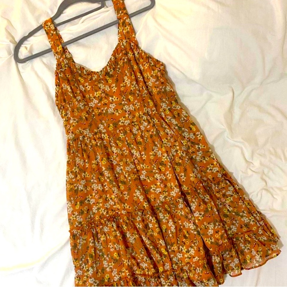 Floral Orange Sundress